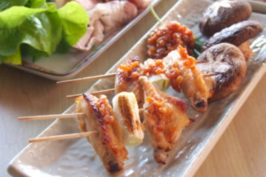 もろみで焼き鳥